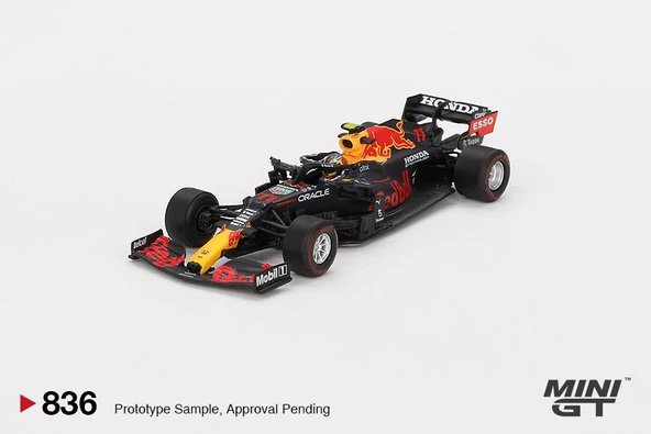 Mini GT Red Bull RB16B #11 Sergio Pérez 2021 Azerbaijan Grand Prix Winner 836 ürün görseli 1