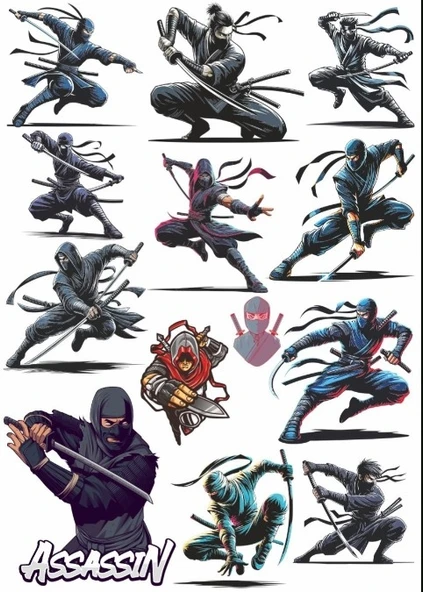 Ninja Sticker Set ürün görseli 1