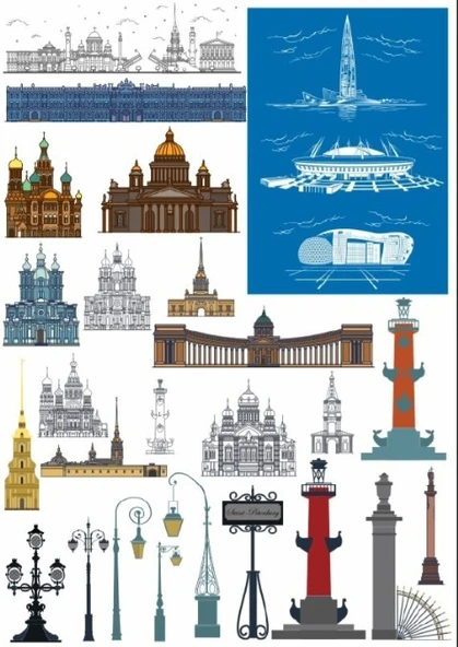 Bina Işıkları Sticker Set ürün görseli 1