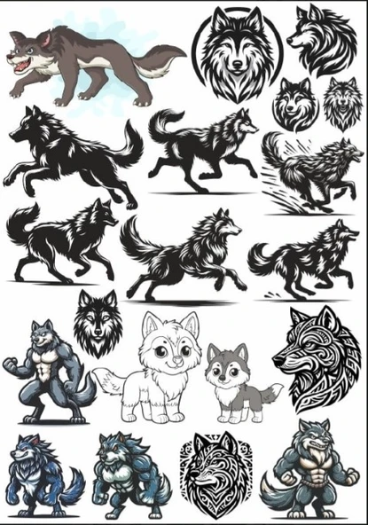 Kurt Sticker set ürün görseli 1