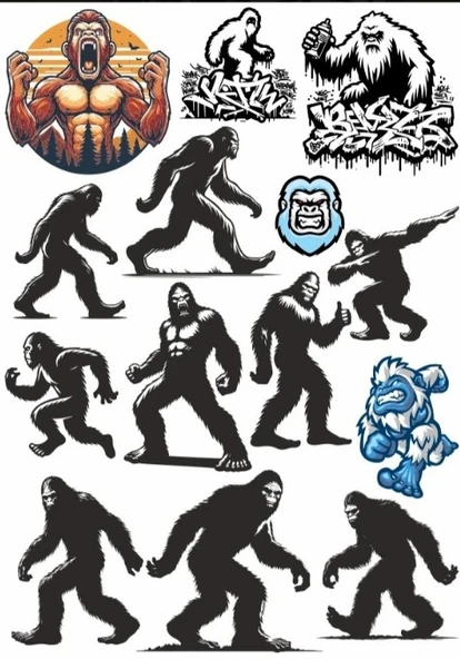 Goril Sticker Set ürün görseli 1