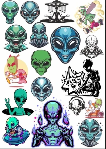 Uzay Sticker Set ürün görseli 1