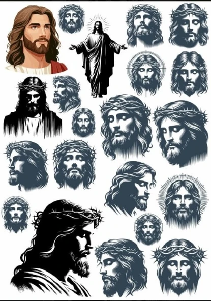 Jesus Sticker Set ürün görseli 1
