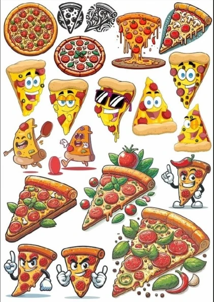 Pizza Sticker Set ürün görseli 1
