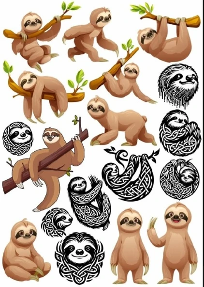 Tembel Hahyvan Sticker SEt ürün görseli 1