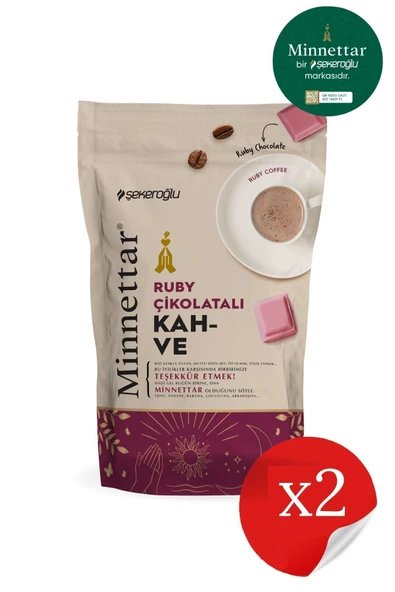 Şekeroğlu Minnettar Ruby Çikolatalı Kahve 2 X 165 gr ( 2 Paket ) ürün görseli 1