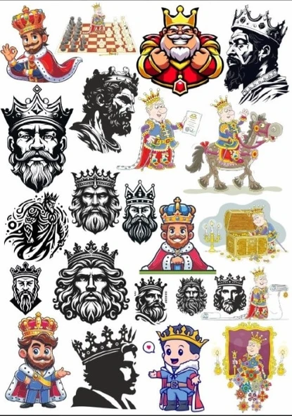 Kral Sticker Set ürün görseli 1
