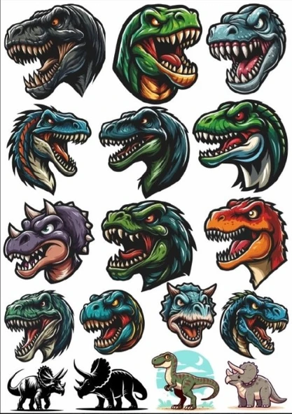 Dinazor Sticker SEt ürün görseli 1