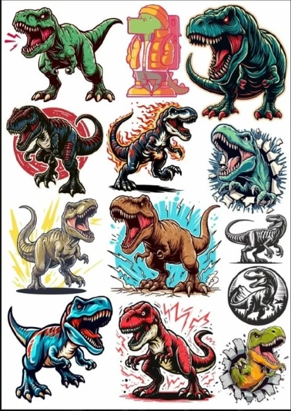 Dinazor Sticker SEt ürün görseli 1