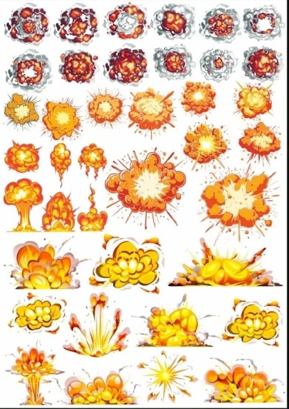 Ateş Sticker SEt ürün görseli 1