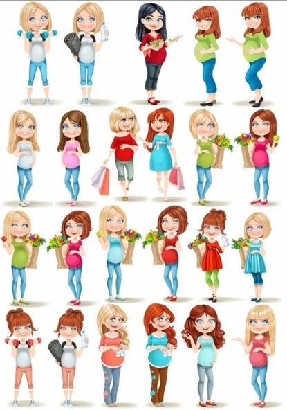 Kız Sticker Set ürün görseli 1
