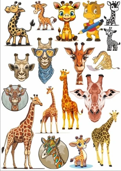 Zürafa Sticker SEt ürün görseli 1