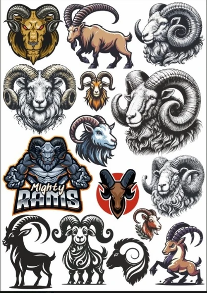 Keçi Sticker Set ürün görseli 1