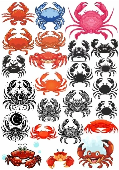 Yengeç Sticker Set ürün görseli 1