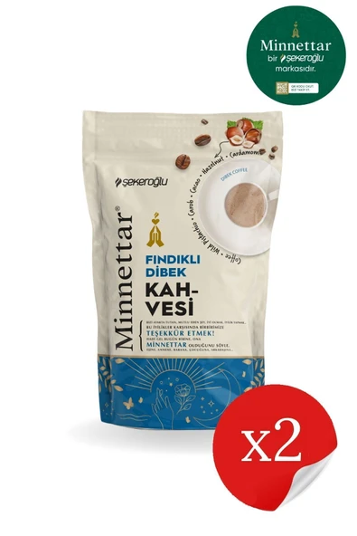 Şekeroğlu Minnettar Fındıklı Dibek Kahvesi 2 x 165 Gr ( 2 PAKET ) ürün görseli 1