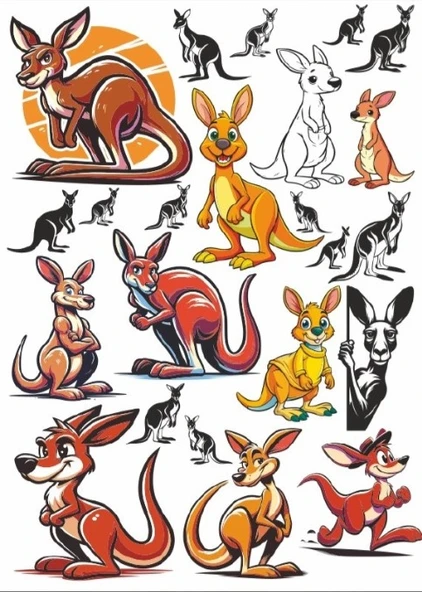 Kanguru Sticker Set ürün görseli 1