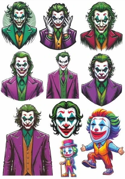 Joker Sticker Set ürün görseli 1