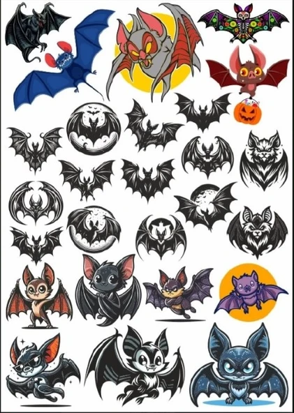 Yarasa Sticker Set ürün görseli 1