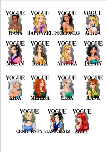 Vogue Sticker Set ürün görseli 1