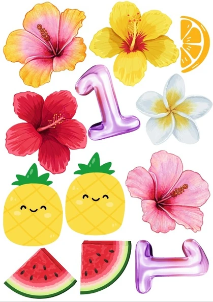 Meyveler Sticker SEt ürün görseli 1
