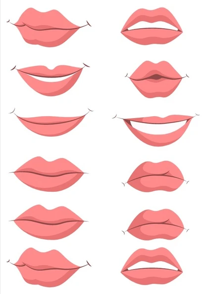 Dudak Sticker Set ürün görseli 1