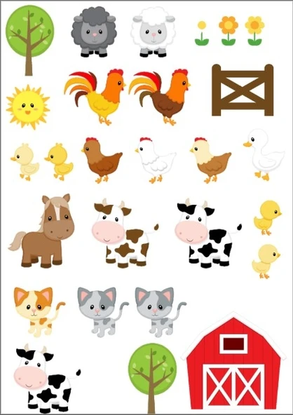 Çiftlik Sticker Set ürün görseli 1