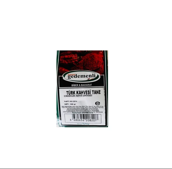 TÜRK KAHVESİ TANE 100 GR ürün görseli 1