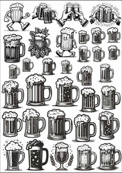 Bira Sticker SEt ürün görseli 1