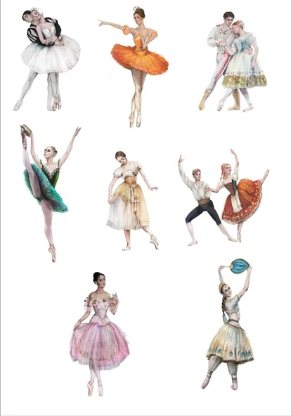 Balerin Sticker Set ürün görseli 1