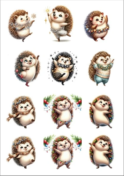 Kirpi Sticker Set ürün görseli 1