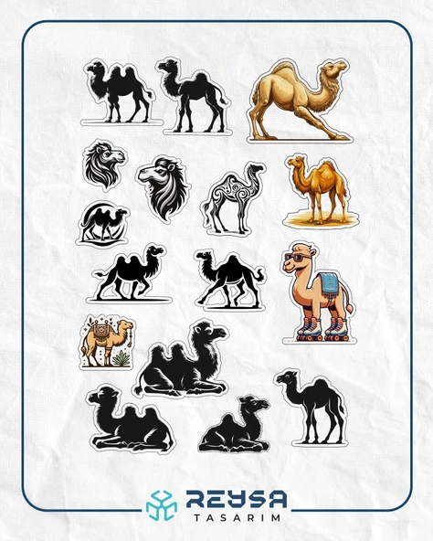 Deve Sticker Set ürün görseli 1