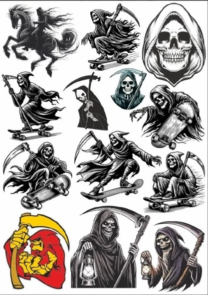 İskelet Sticker Set ürün görseli 1