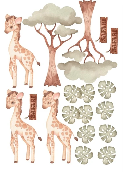 Zürafa Sticker Set ürün görseli 1