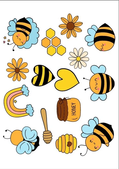 Arı Sticker Set ürün görseli 1