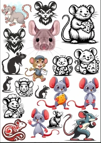 Fare Sticker Set ürün görseli 1