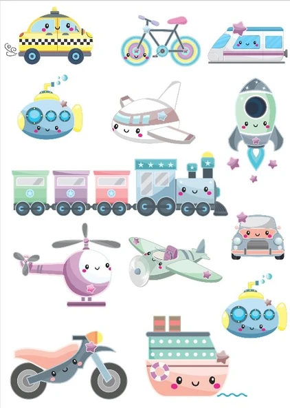 Araçlar Sticker Set ürün görseli 1