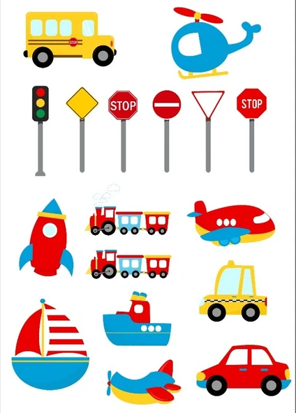 Araçlar Sticker Set ürün görseli 1