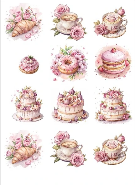 Pasta Sticker Set ürün görseli 1