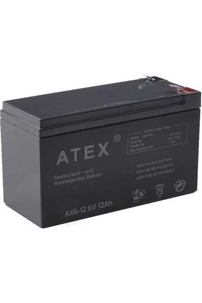 Akü 6V 12A (15X9X5CM) Atex ürün görseli 1