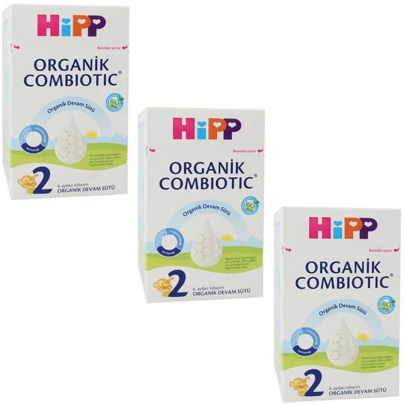 Hipp 2 Organik Combiotic Devam Sütü 800 gr 3 ADET ürün görseli 1
