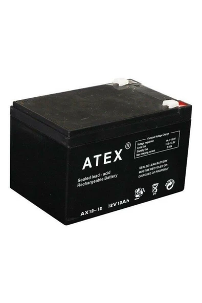 ATEX 12 Volt 12 Amper Akü 151x98x95 Mm ürün görseli 1