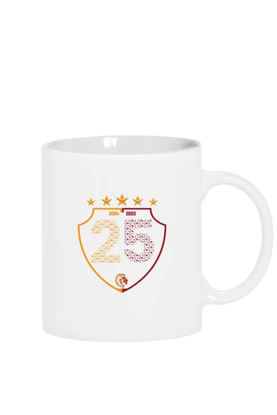 25 Şampiyonluk Shield Beyaz Kupa Bardak ürün görseli 1
