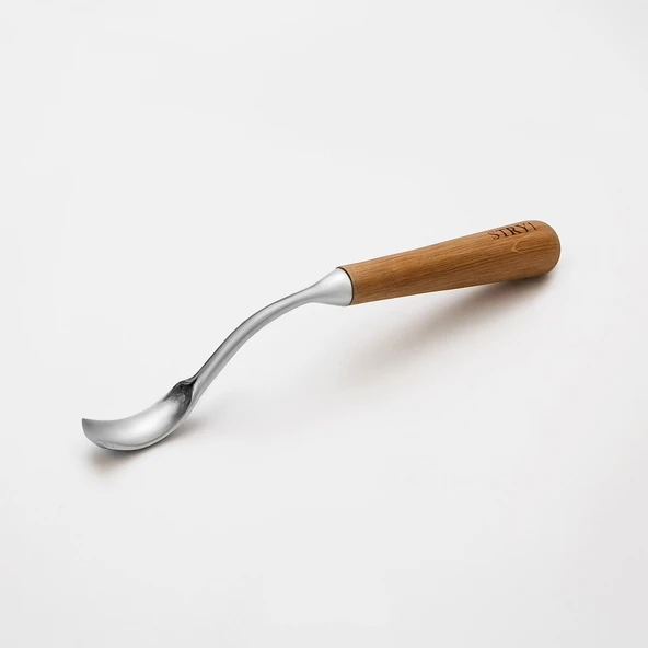 STRYI 112005 Uzun Bükülmüş Derin Oluklu Kuksa ve Kaşık Oyma Iskarpelası 20 mm ürün görseli 1