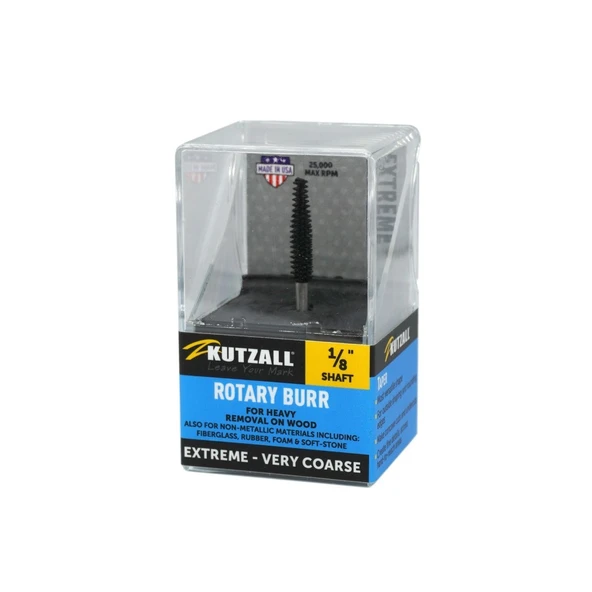 KUTZALL TX-18-EC Ekstra Kalın Diş Konik Çam Tipi Törpü (3.1 mm Sap) ürün görseli 1