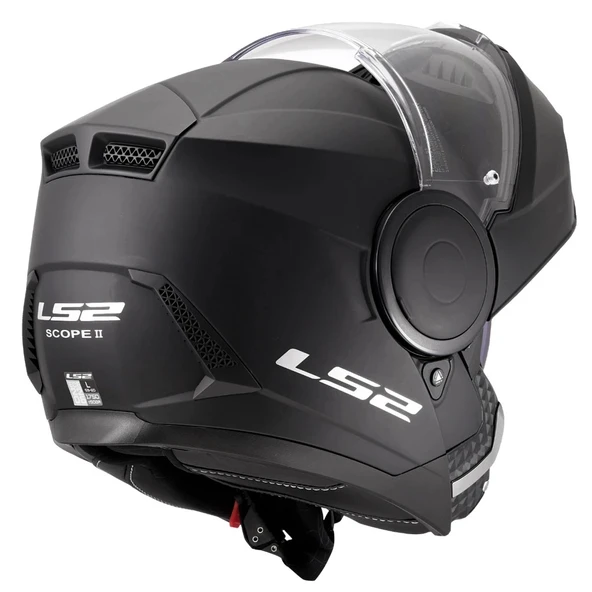 LS2 SCOPE 2 MAT SİYAH ÇENE AÇILIR KASK - Resim 2