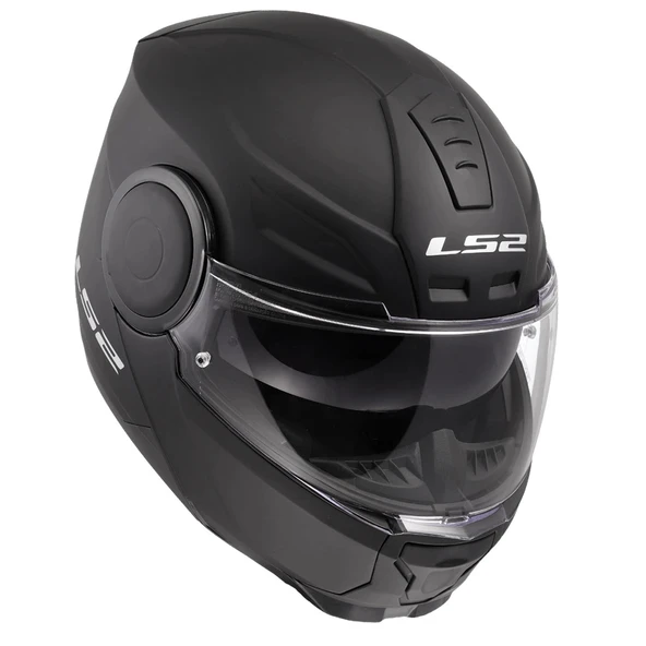 LS2 SCOPE 2 MAT SİYAH ÇENE AÇILIR KASK - Resim 6
