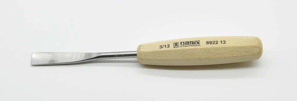NAREX 892212 Wood Line Sığ Oluklu Oyma Iskarpelası 12x90 mm ürün görseli 1