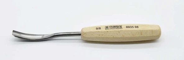 NAREX 893508 Wood Line Bükülmüş Oluklu Oyma Iskarpelası 8x90 mm ürün görseli 1