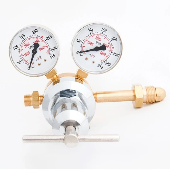 KASWELD 2603 Argon İçin Yüksek Basınç Düşürücü Regülatör(0-200 Bar) ürün görseli 1