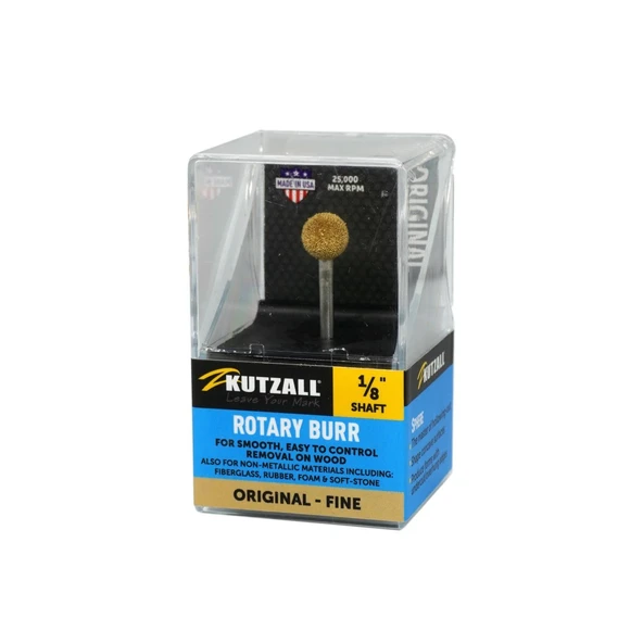 KUTZALL S-38-EG İnce Diş Yuvarlak Törpü (3.1 mm Sap) ürün görseli 1